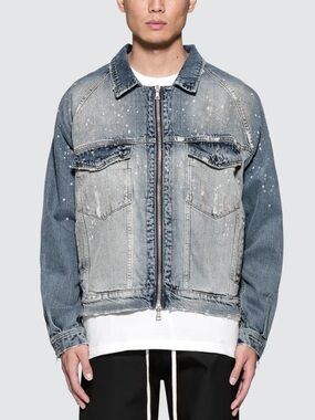 Represent Basic Selvedge Denim Jacket in Light Wash